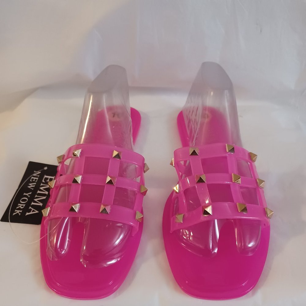 EMMA NEW YORK REBECCA STUDS SANDALS SLIDES